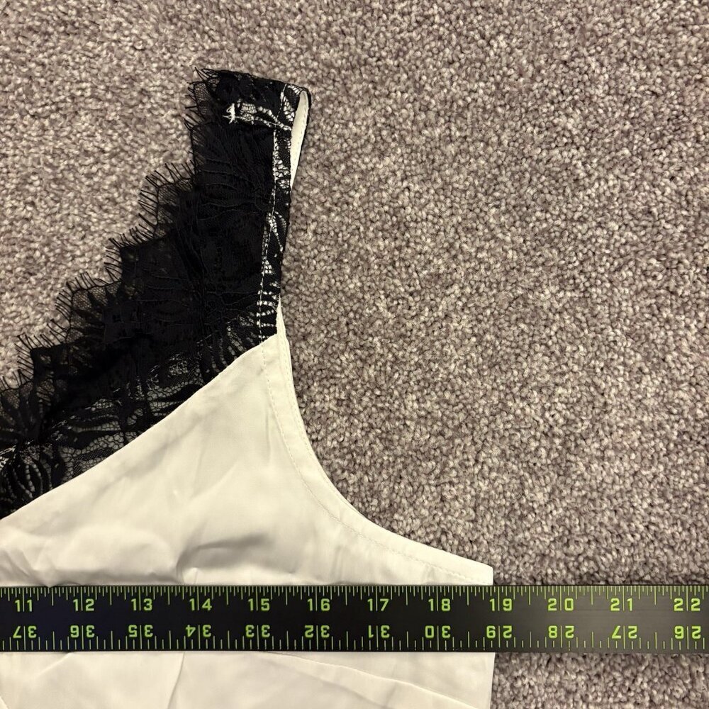 Worthington Women's Sleeveless Tank Top Size M White Black V-Neck NWT $49 - Picture 10 of 15
